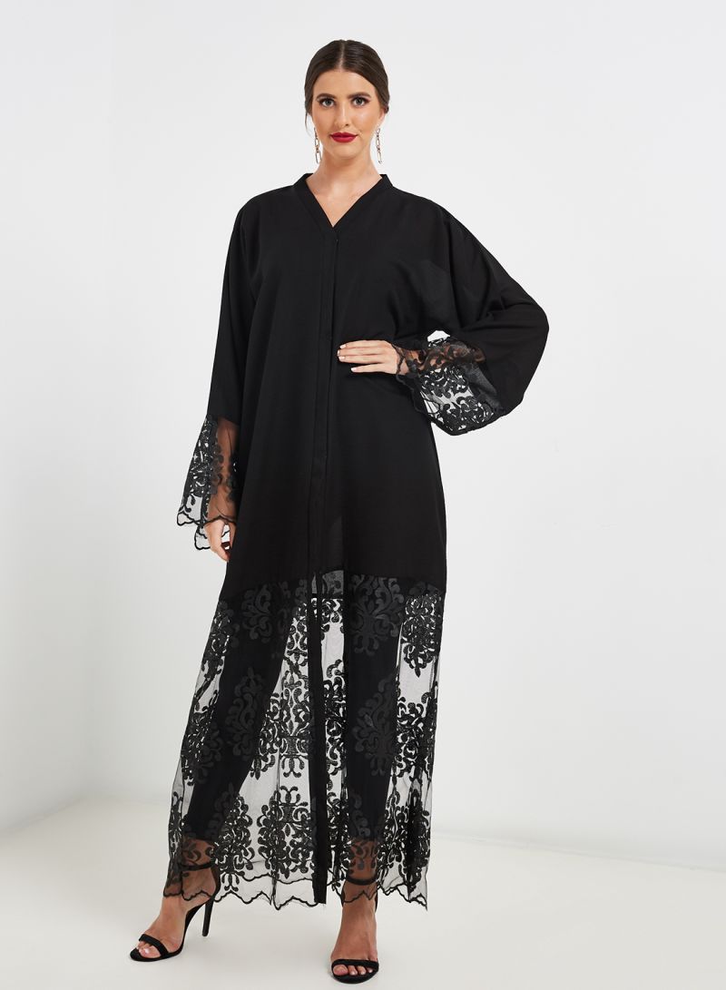 Mesh abaya on sale