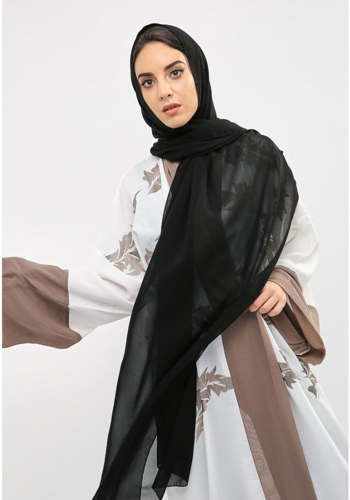 embroidered abaya