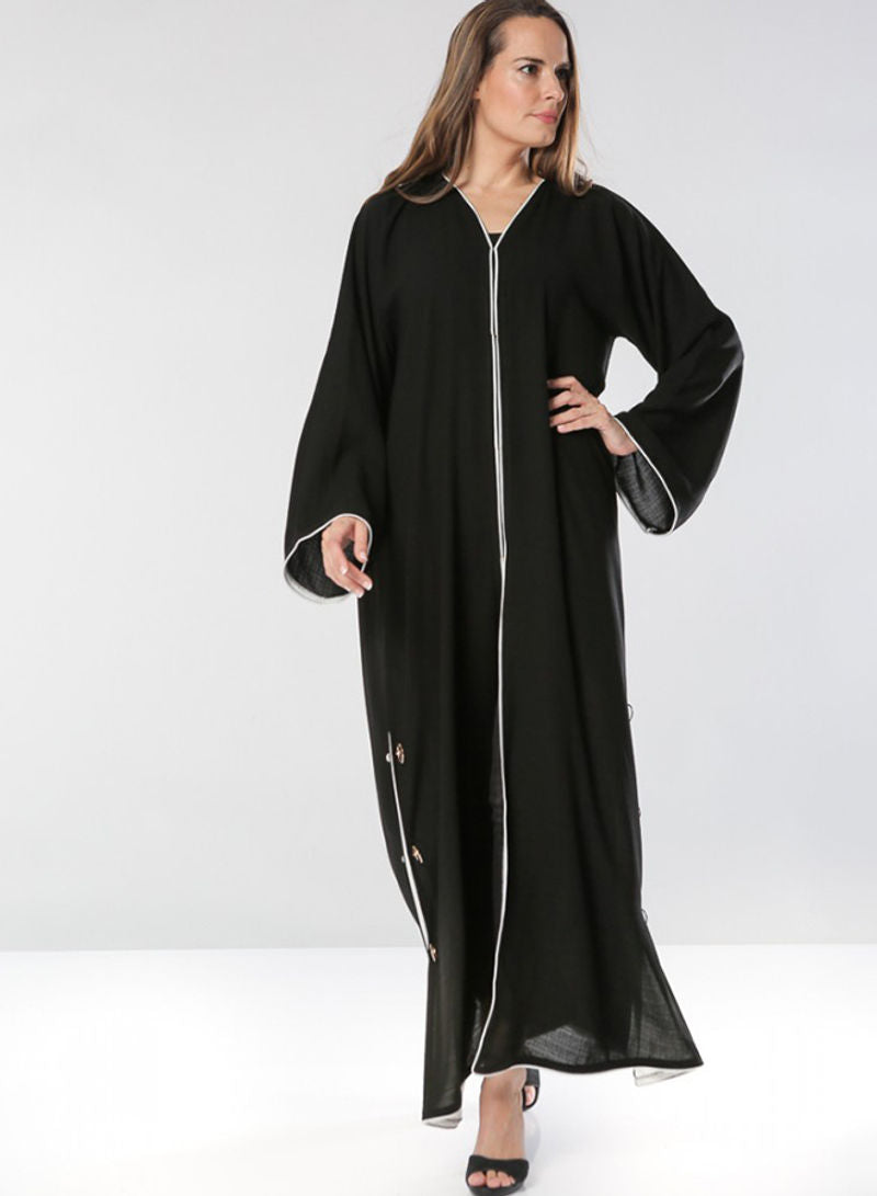 front open abaya