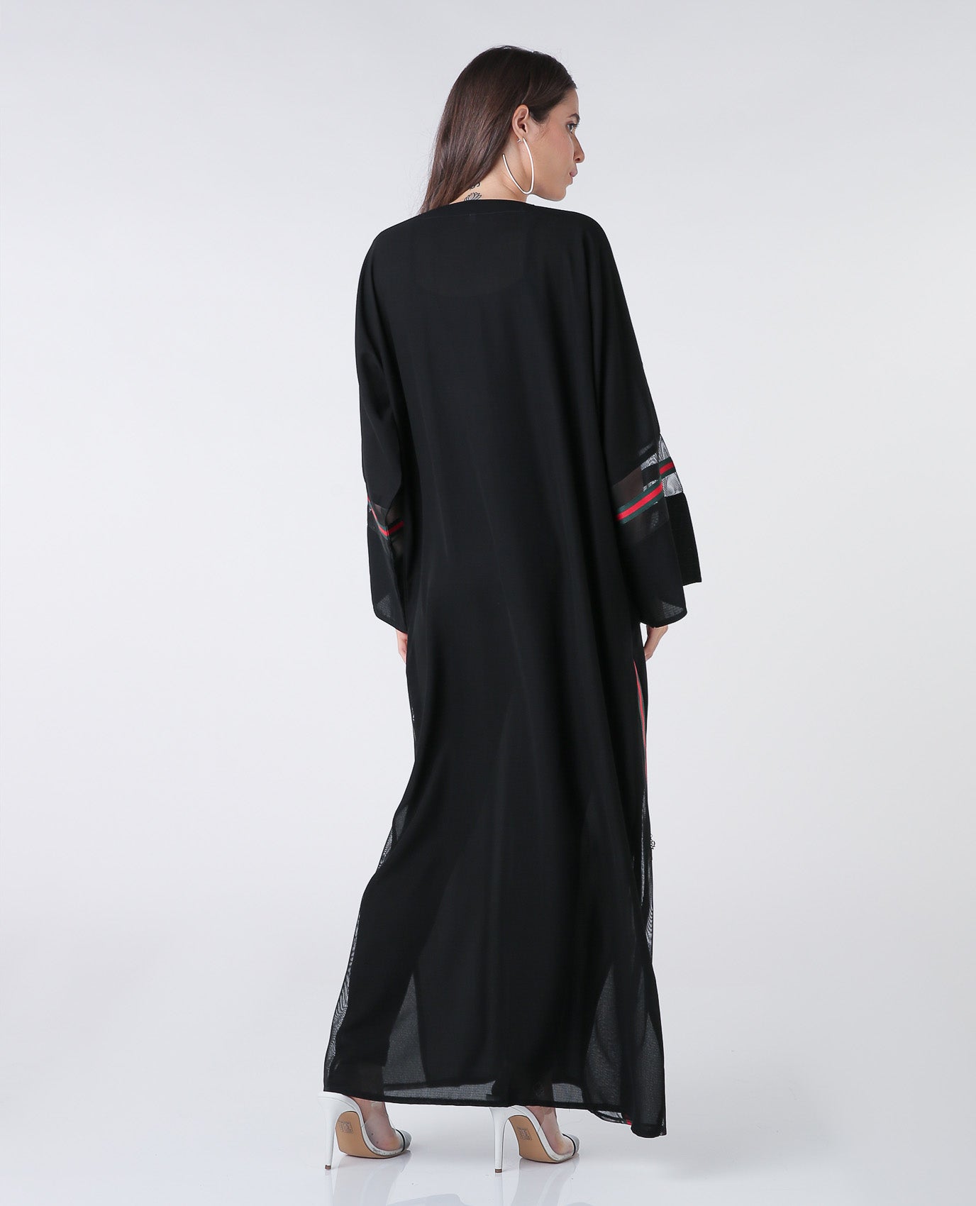 gucci inspired lace abaya