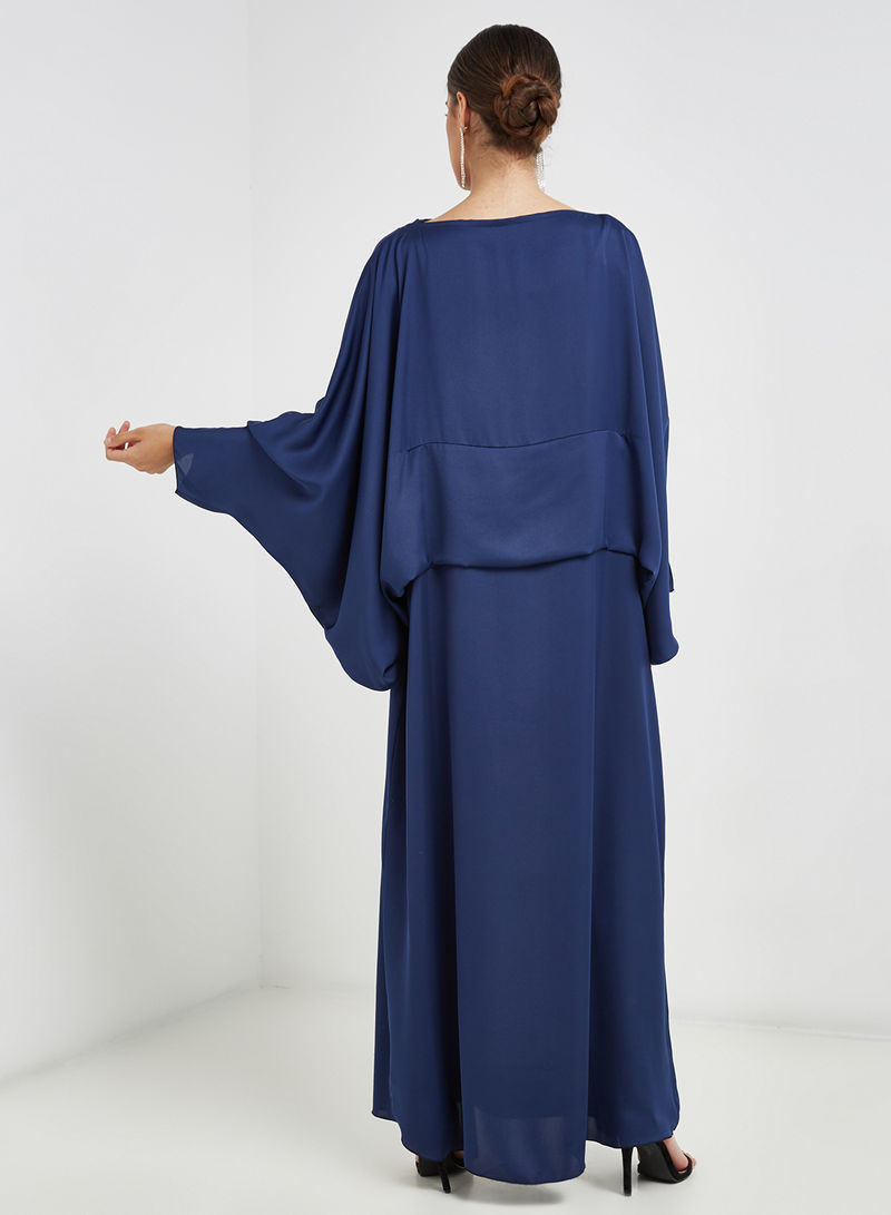 Kaftan style pleated abaya