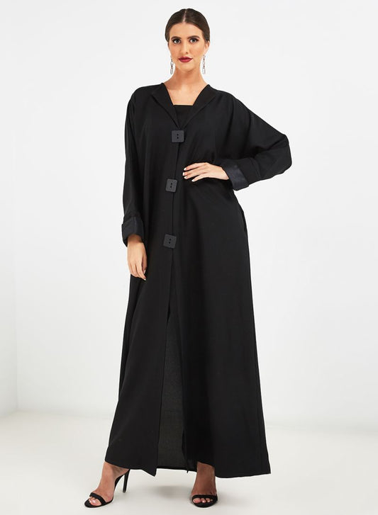 coat collar abaya