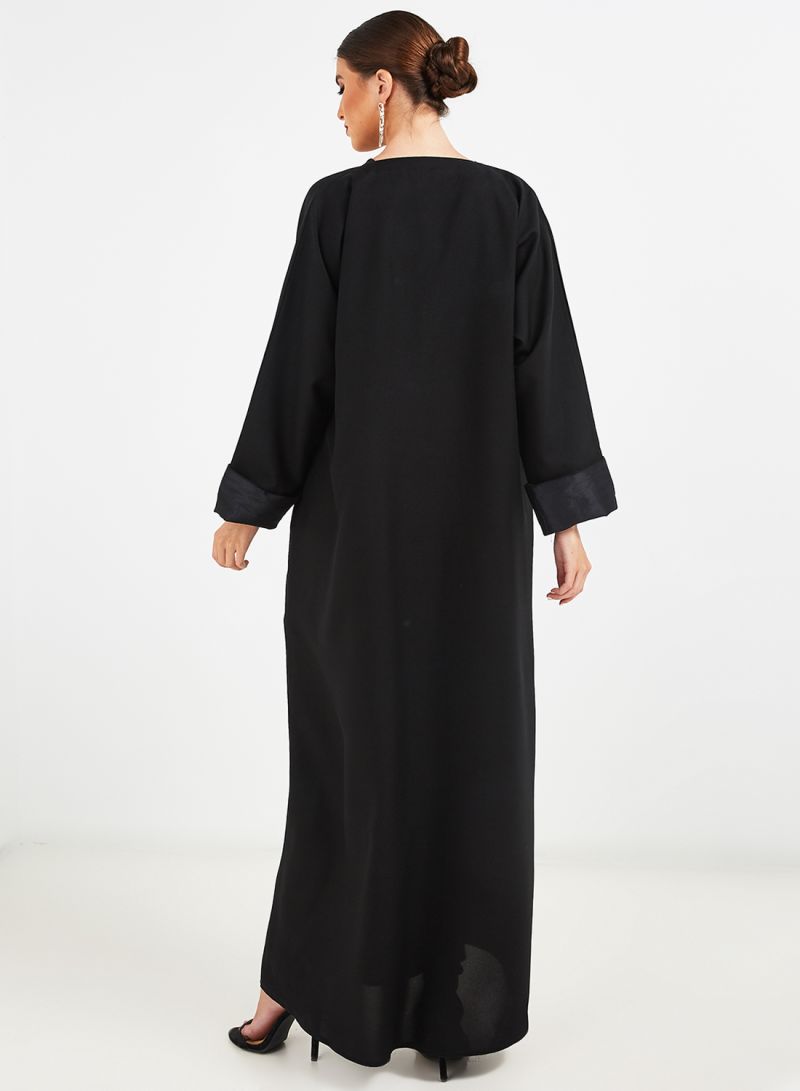 coat collar abaya