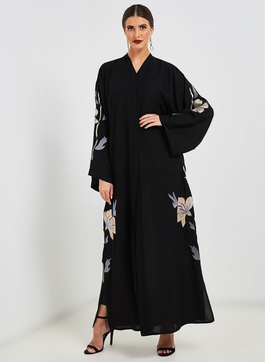 Floral Embroidered Abaya