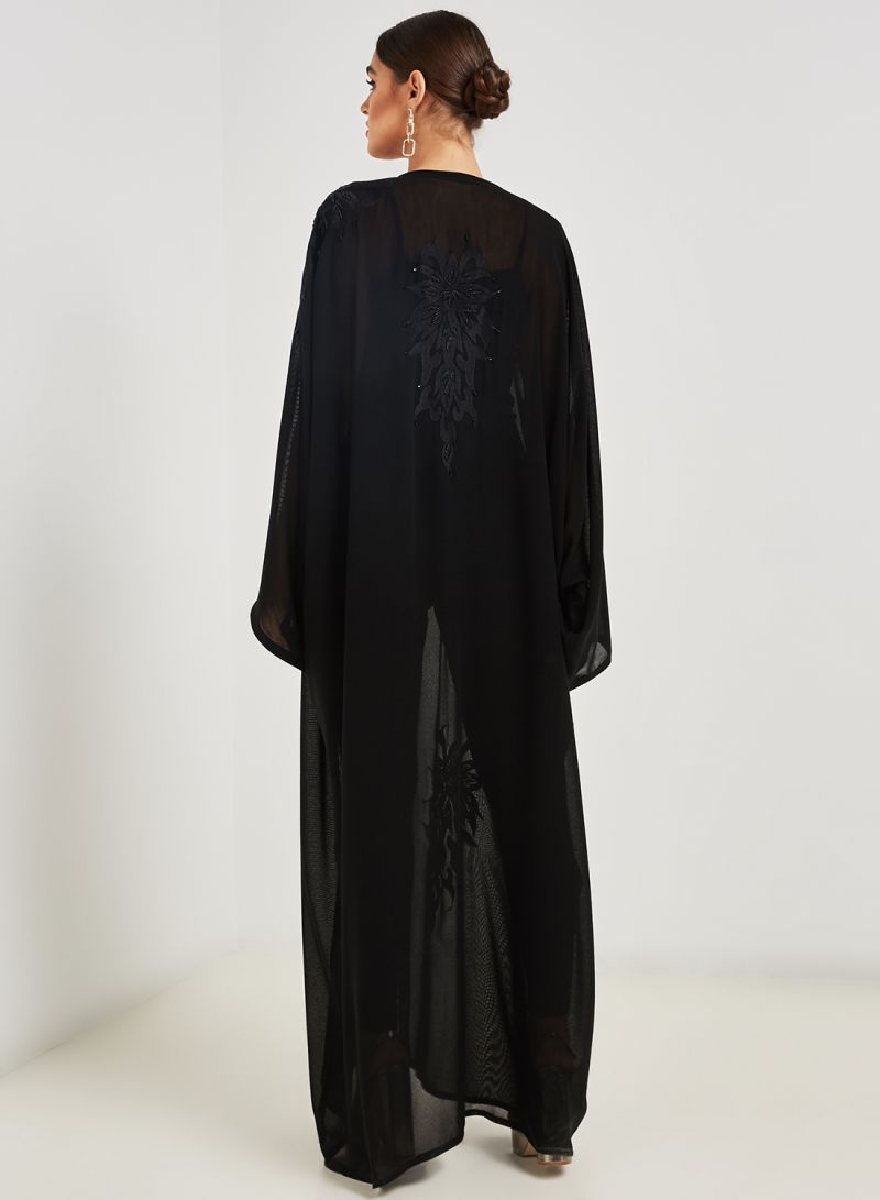 embroidered abaya