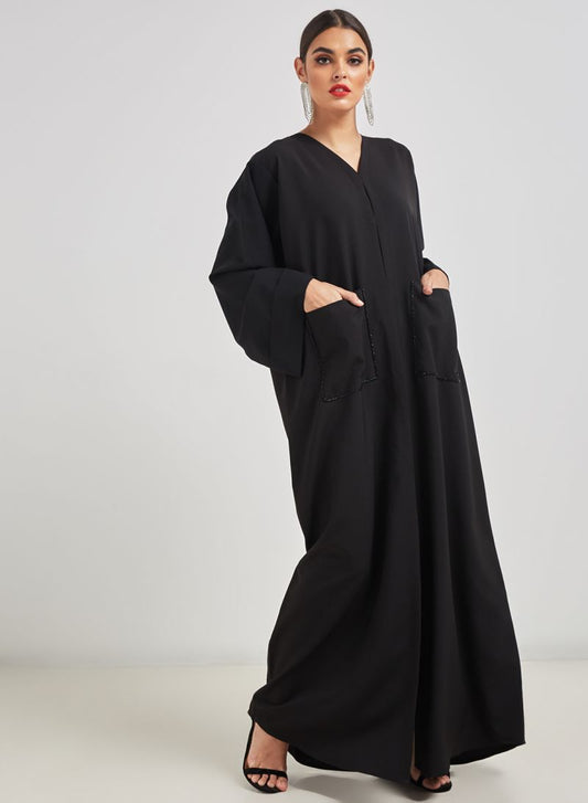 pocket style abaya