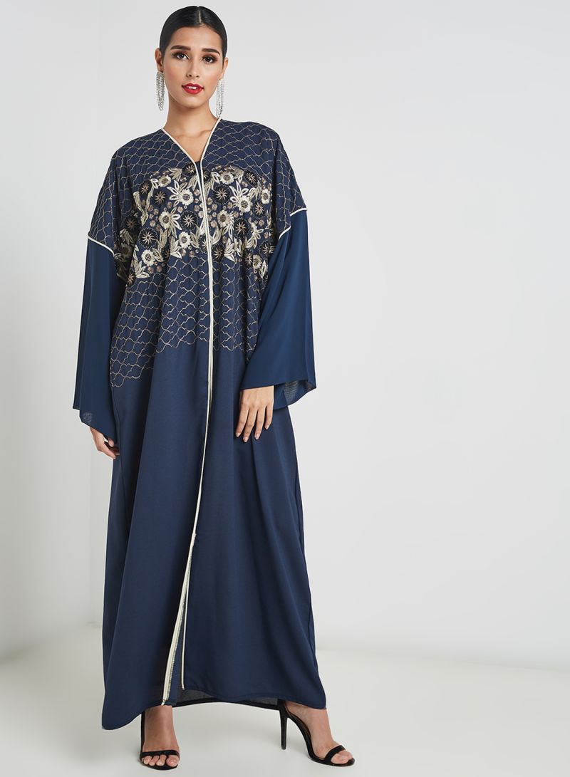 Embroidered abaya