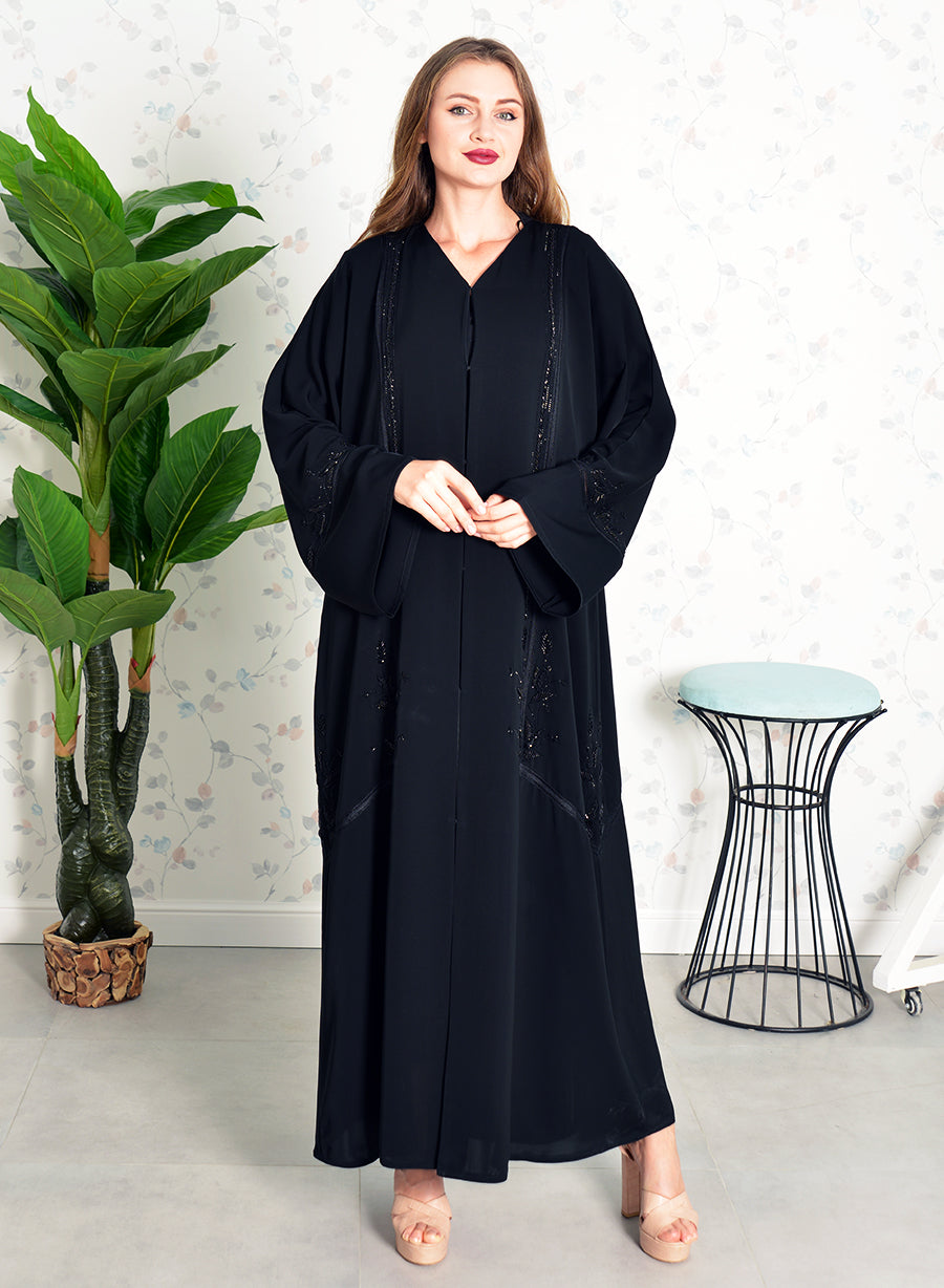 embroidered abaya