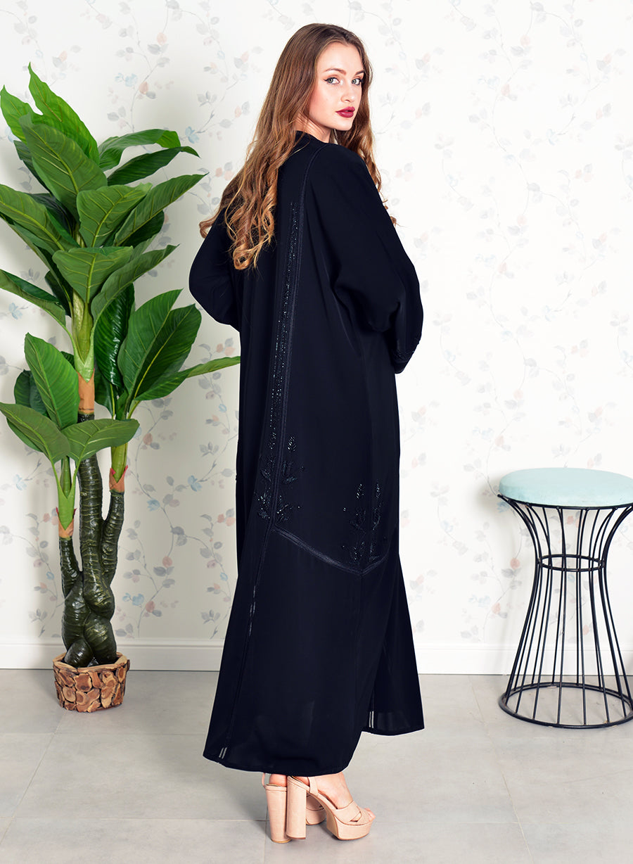 embroidered abaya