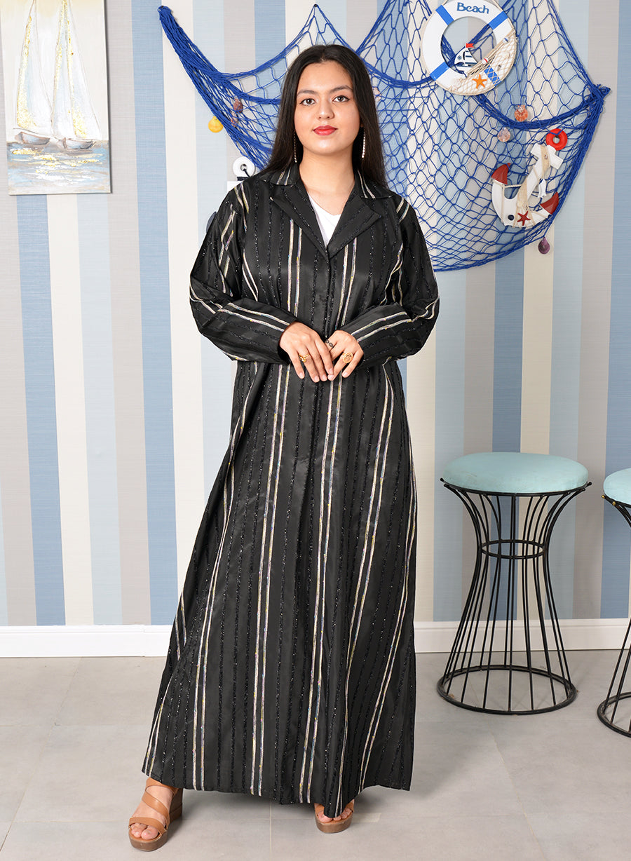 black plain abaya