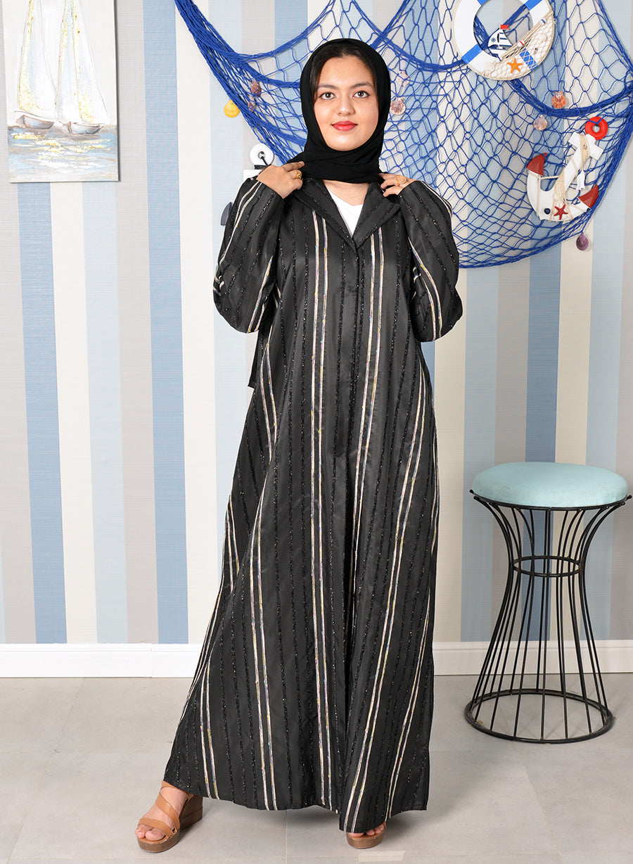 black plain abaya