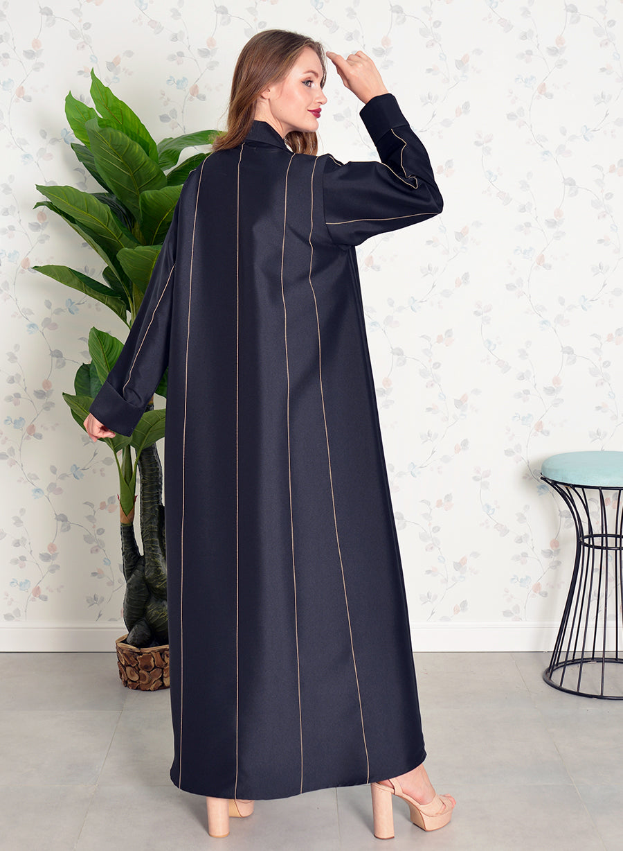 buttoned abaya