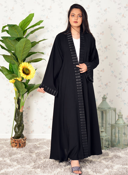 Applique style bisht abaya | Bsi3915