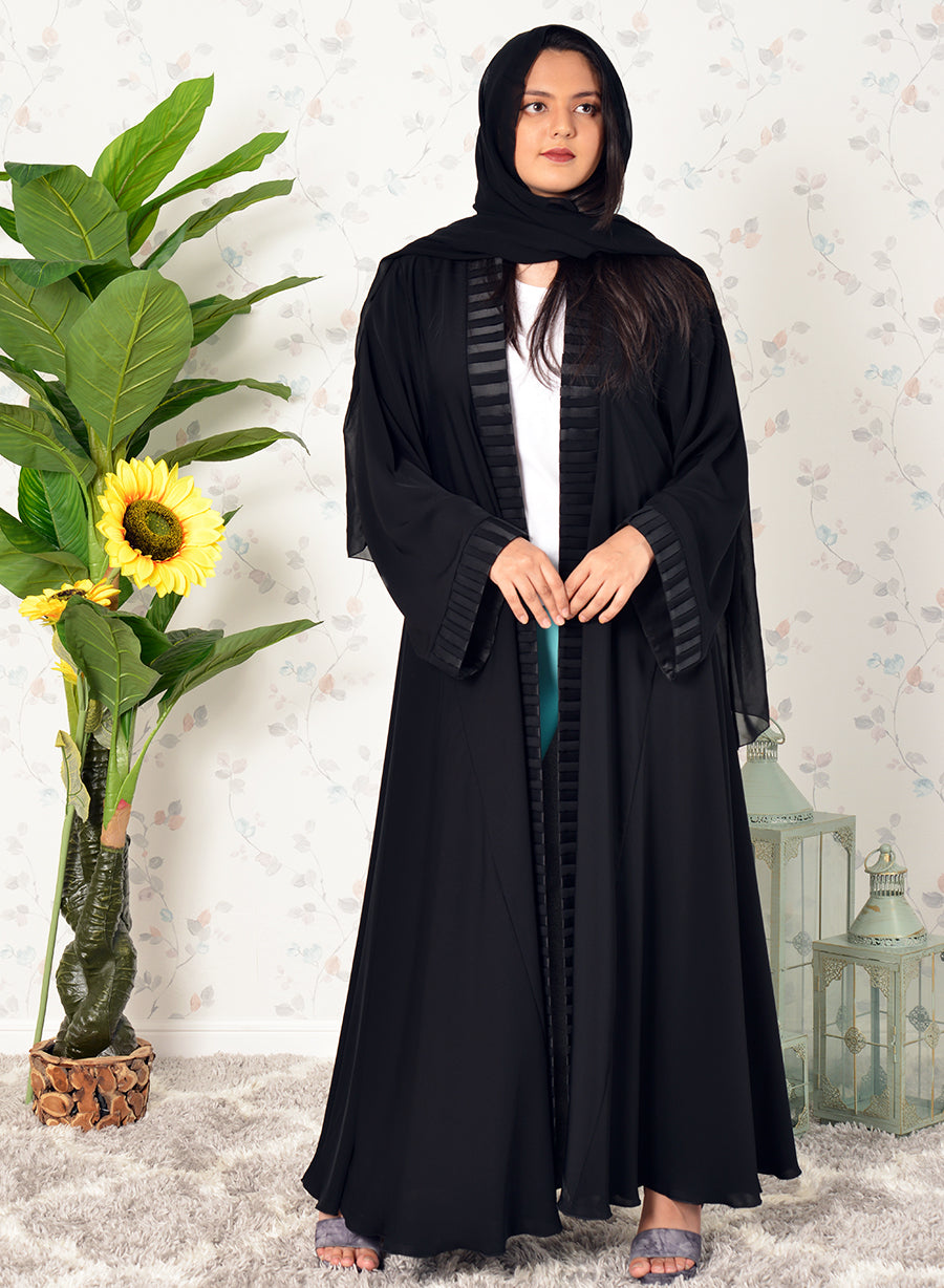 Applique style bisht abaya | Bsi3915