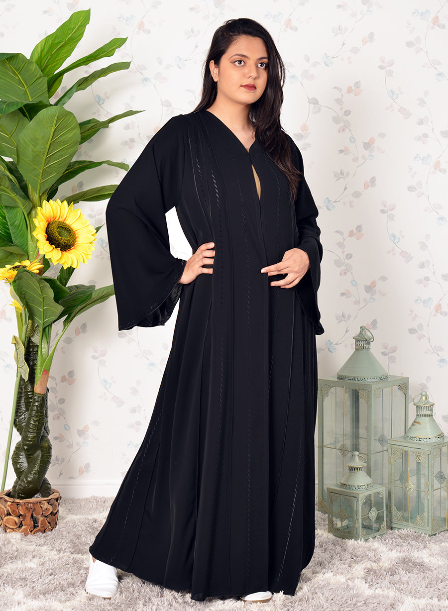 black Bell Sleeves Abaya