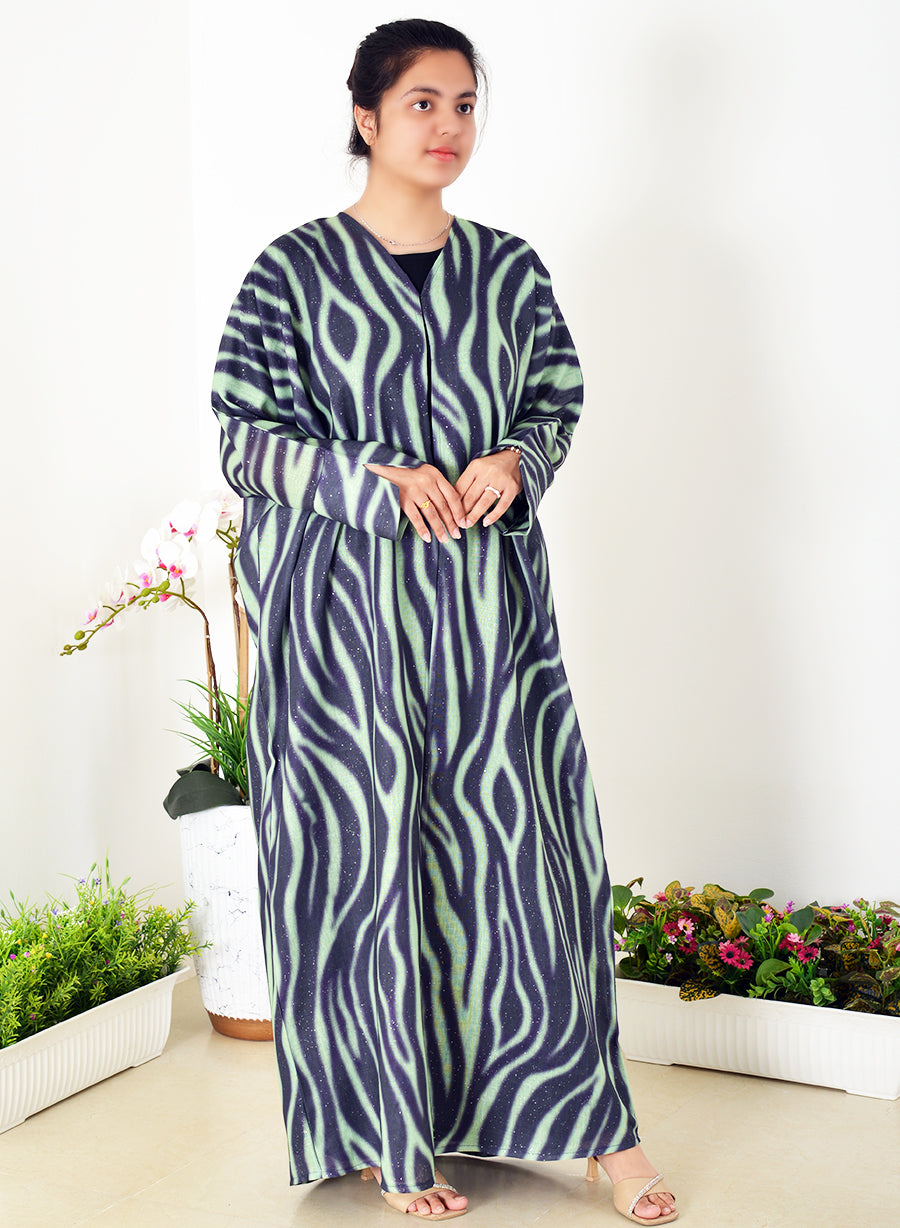 Bahraini Style Self-Printed Plain Bisht Abaya - Unleash Elegance and Tradition in Every Step! | Bsi3942