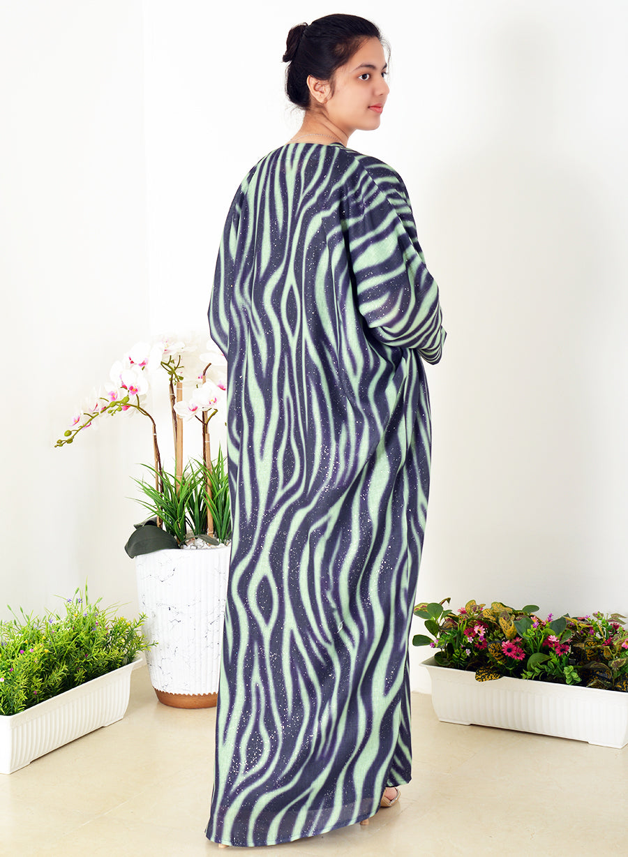 Bahraini Style Self-Printed Plain Bisht Abaya - Unleash Elegance and Tradition in Every Step! | Bsi3942