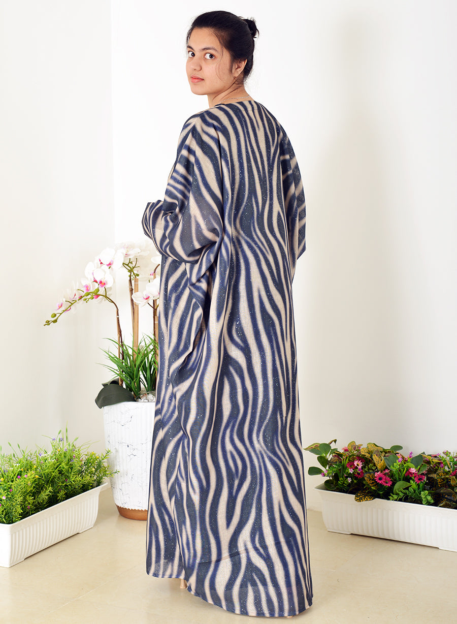 Bahraini Style Self-Printed Plain Bisht Abaya - Unleash Elegance and Tradition in Every Step! | Bsi3946