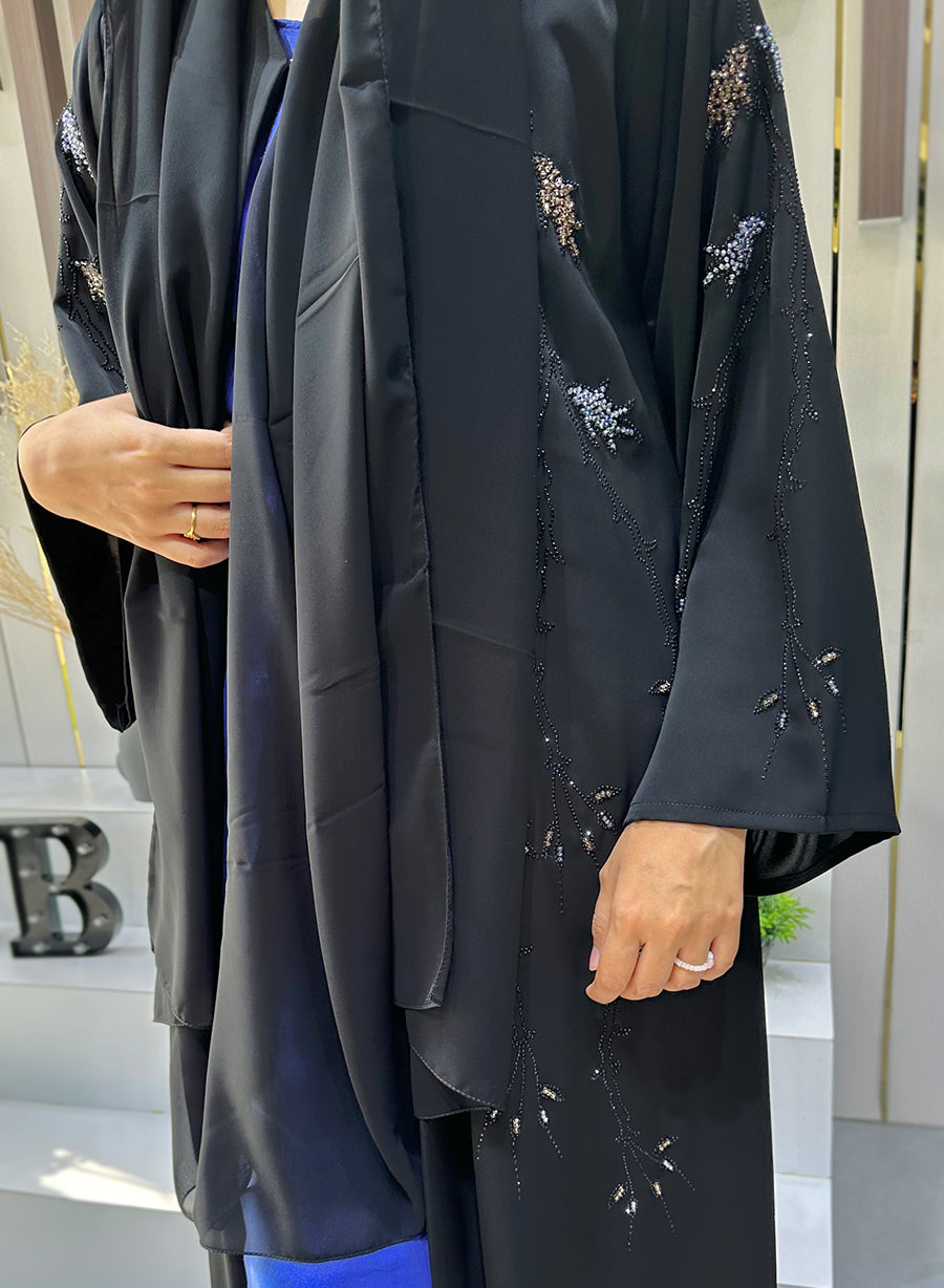 Elegant Abaya Embellished with Beads for a Stylish Look | Bsi4010