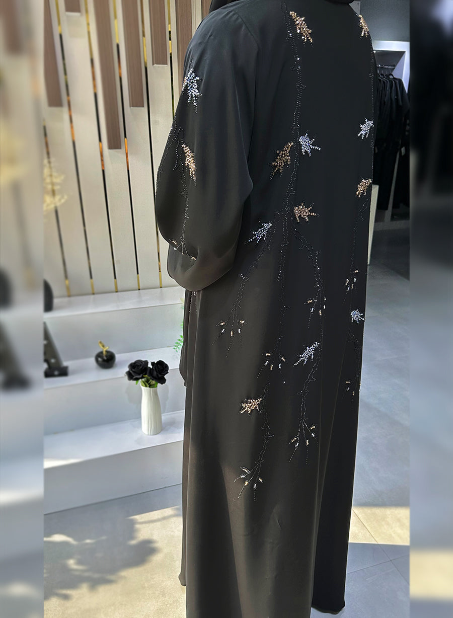 Elegant Abaya Embellished with Beads for a Stylish Look | Bsi4010