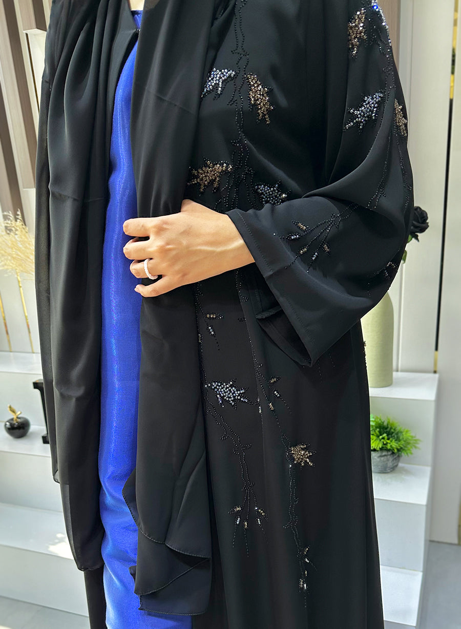 Elegant Abaya Embellished with Beads for a Stylish Look | Bsi4010