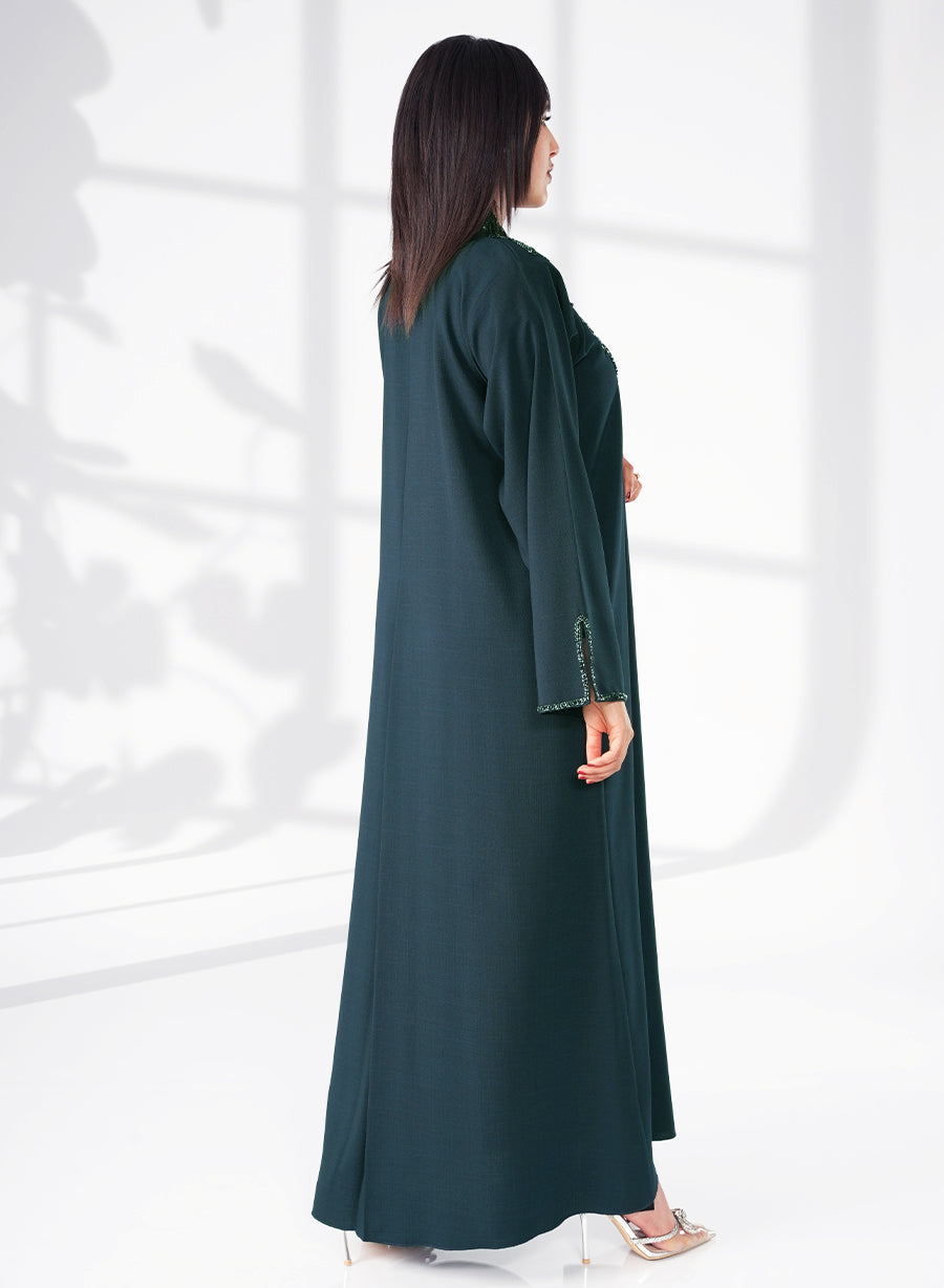 Bisht Style Shadi Abaya, Featuring Beautiful Bead Embellishments | Bsi4059