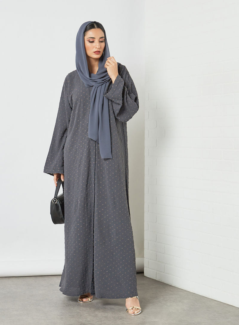 grey abaya