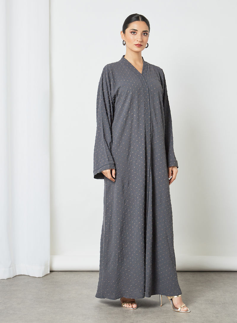 grey abaya