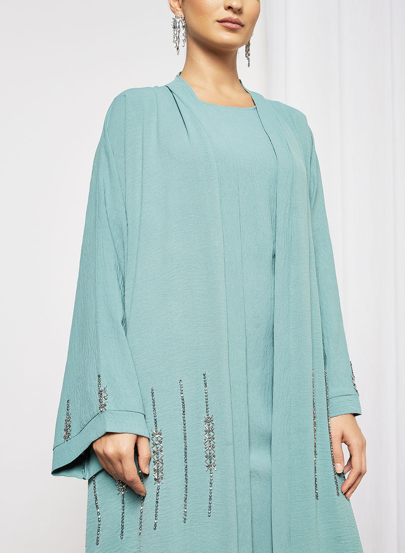 turquoise abaya