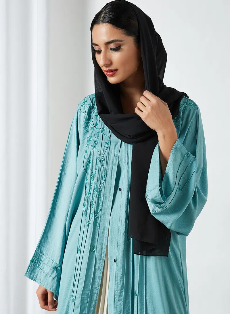 Contemporary Abaya Enhanced with Intricate Bead Embellishments | BsiH930