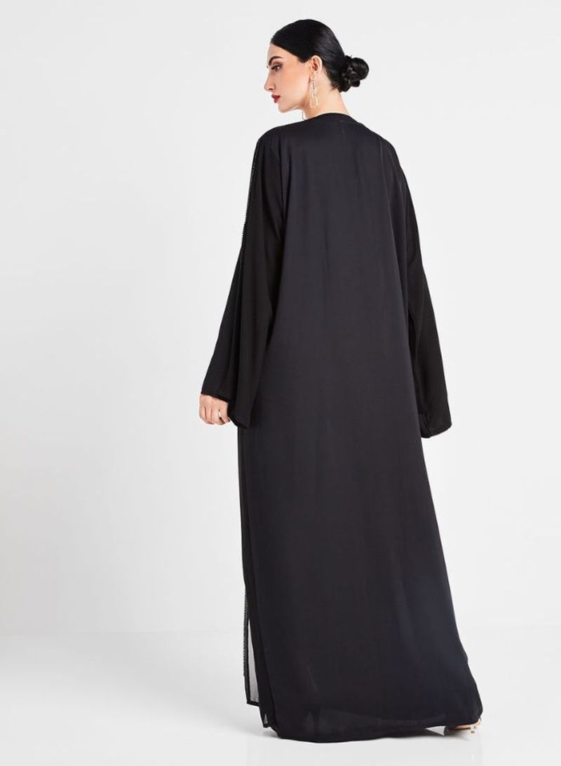 double chiffon abaya