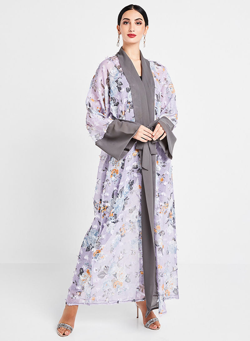 Floral abaya