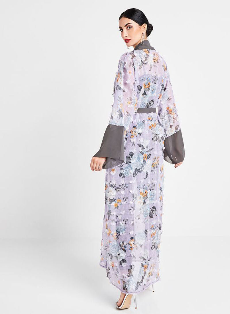 Floral abaya