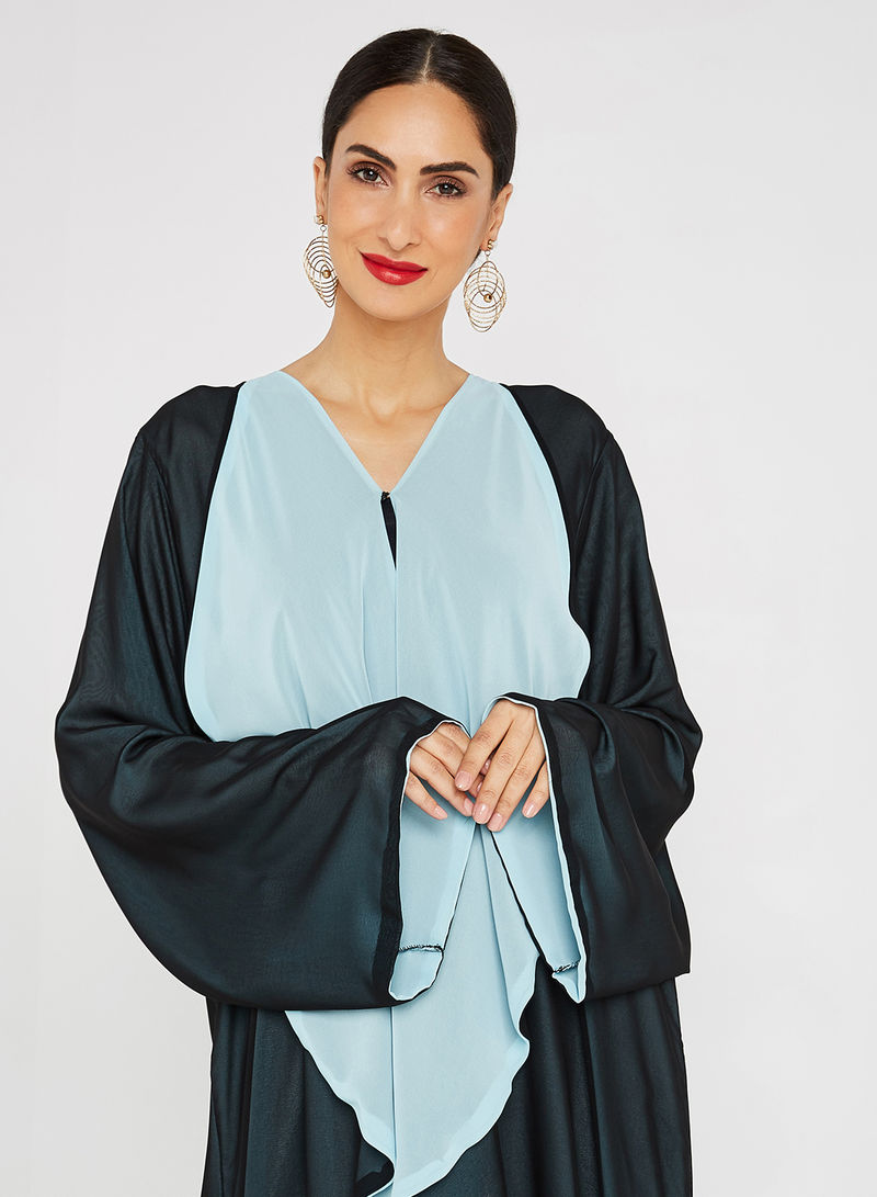 double layered abaya