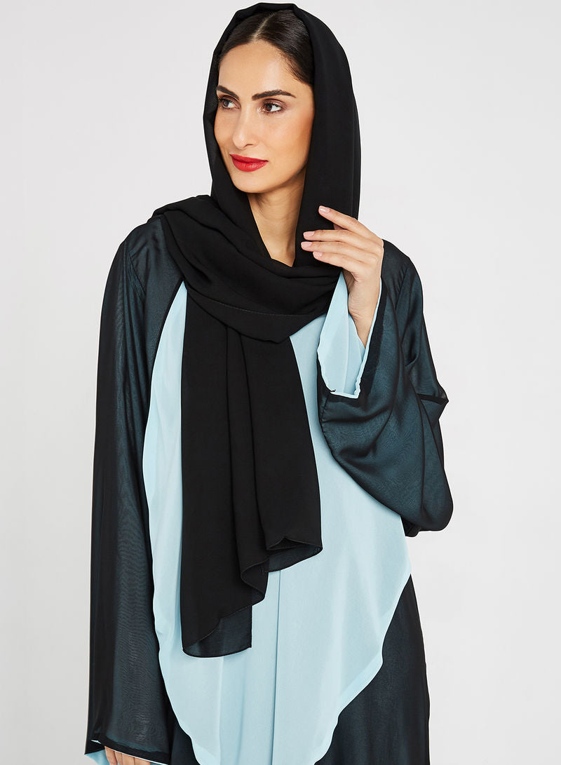 double layered abaya