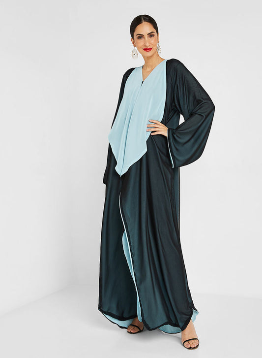 double layered abaya