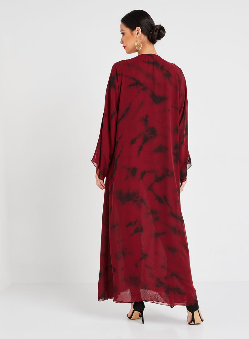 tie and dye abaya