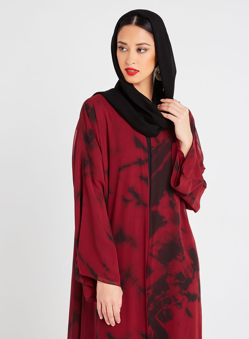 tie and dye abaya