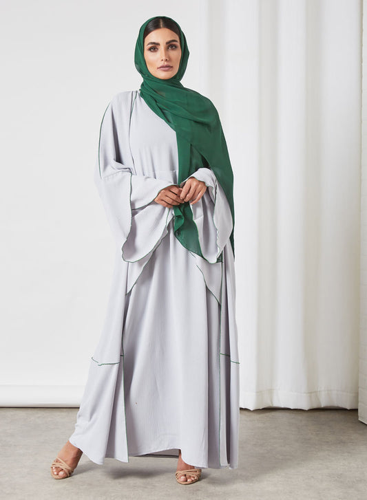 flared sleeves abaya