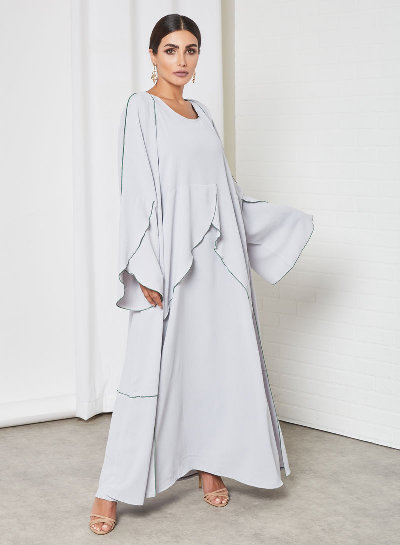 flared sleeves abaya