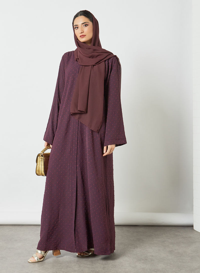 maroon abaya