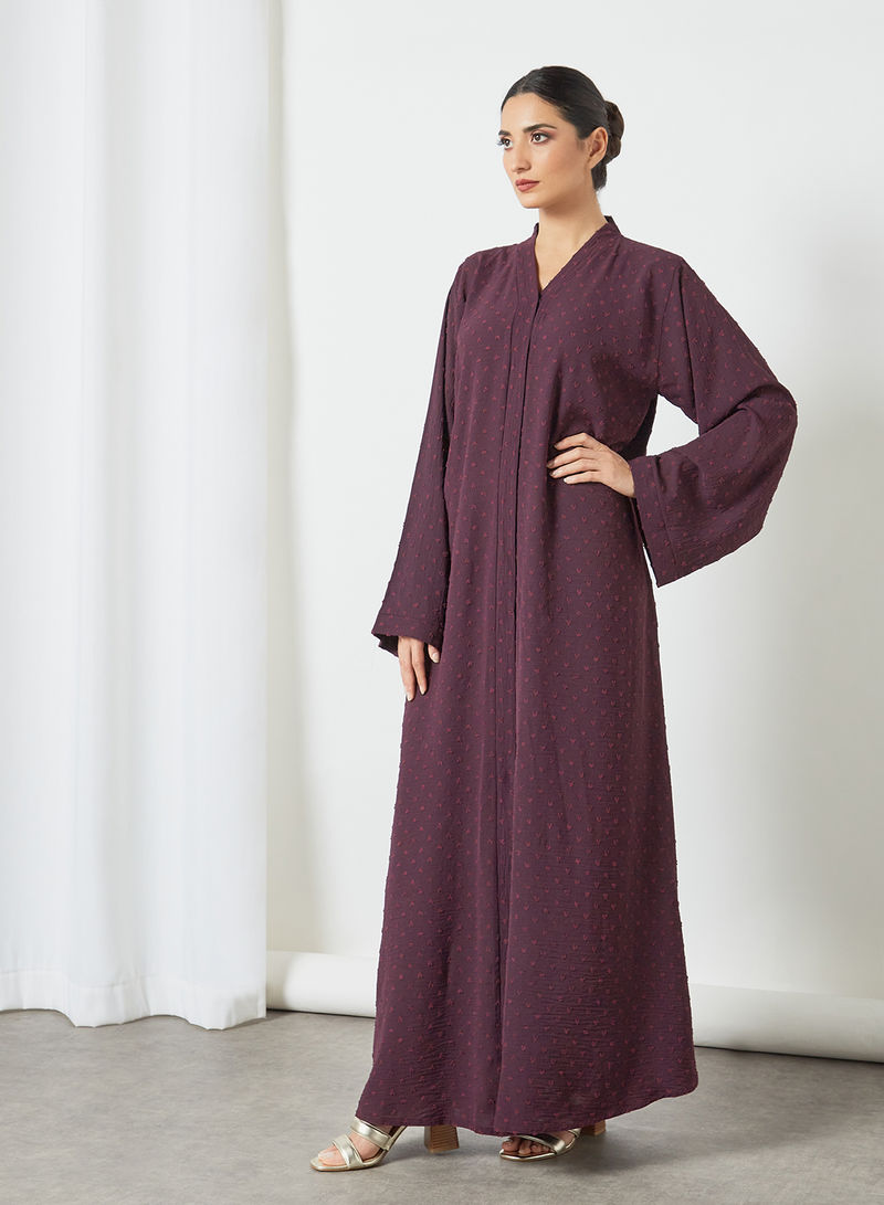 maroon abaya