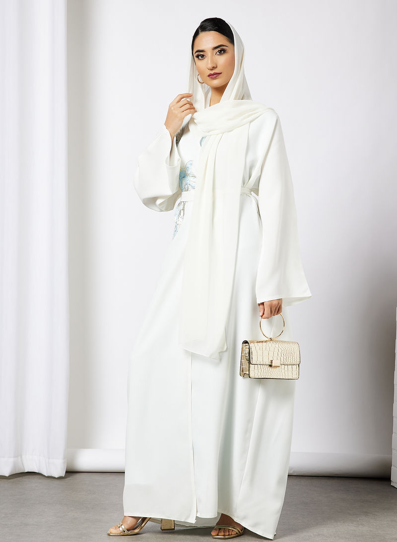 off white abaya