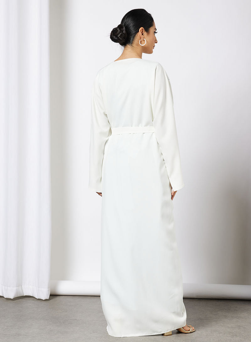 off white abaya