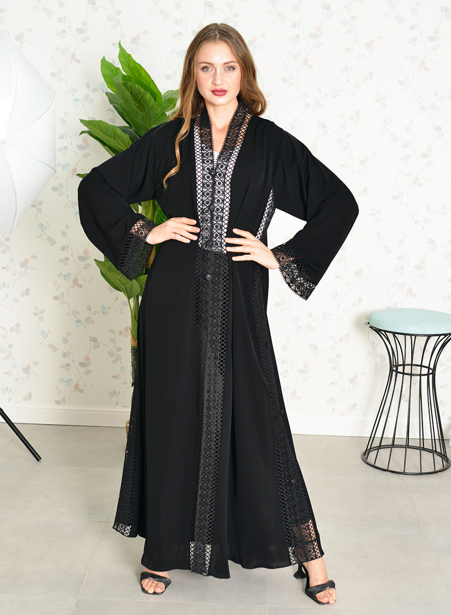 Buy Black Abaya Dubai Online | Shop Bousni Latest Black Abayas – Bousni.ae