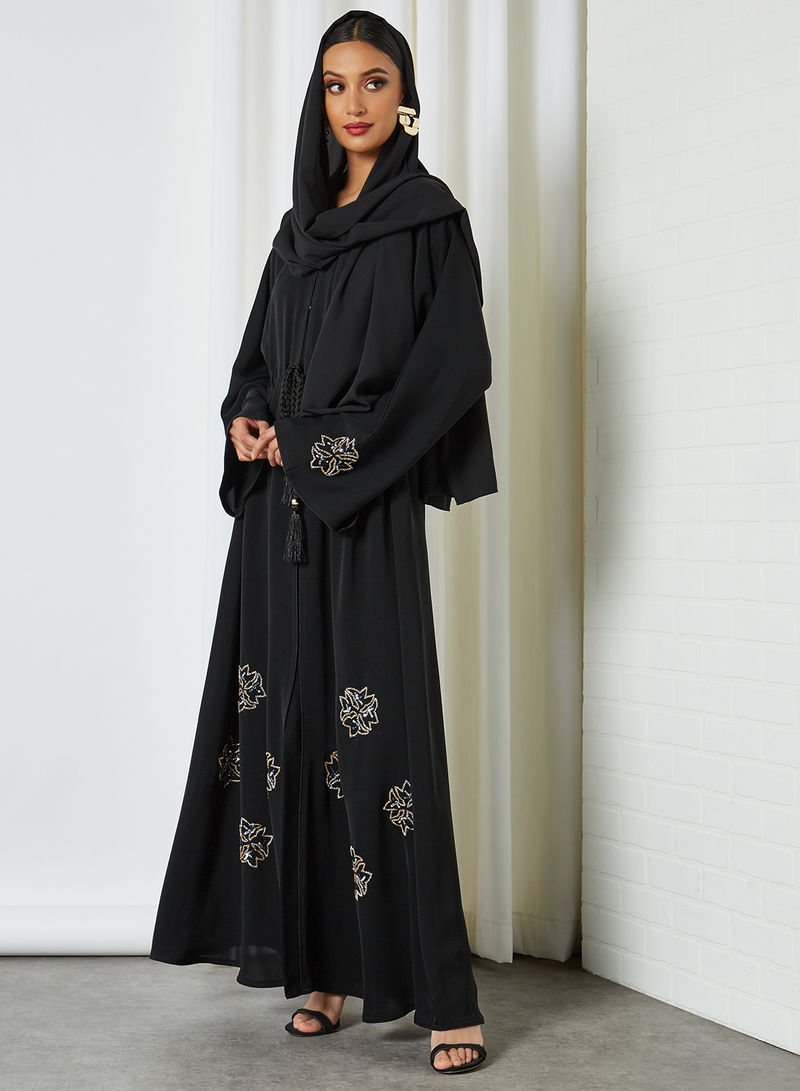 drawstring abaya