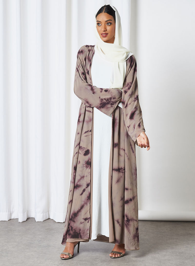 tie and dye abaya