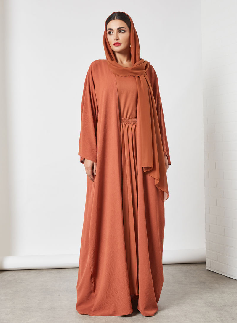 pleated abaya