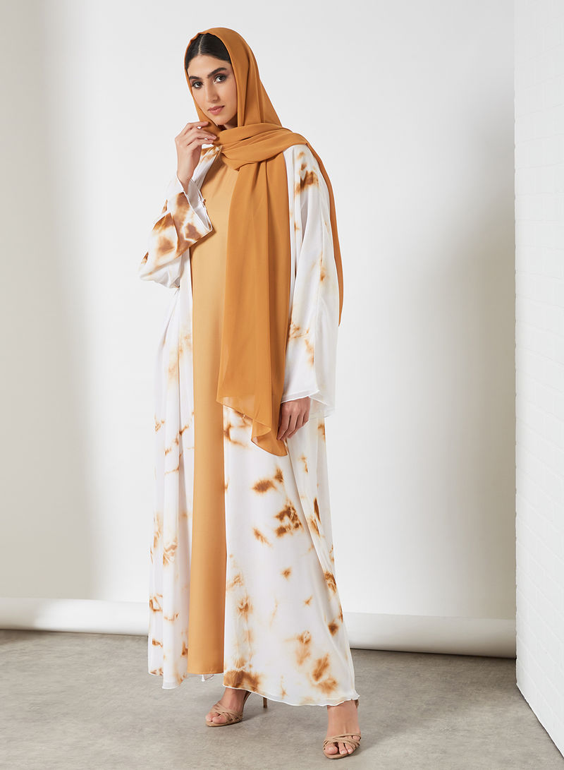 tie and dye abaya